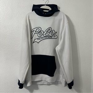 Polo Ralph Lauren blue and white hoodie